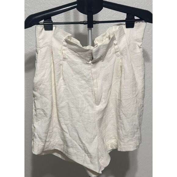 A New Day Women's High-Rise Paperbag Shorts Cream Size XL - Picture 1 of 4